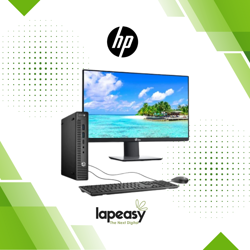 HP Compaq Pro 6200 SFF All-in-One Desktop Computer Set | Intel i3-2nd Gen | 19" HD LCD Monitor| Wired KB & Mouse | Speakers | WiFi | Win 10 Pro | Refurbished